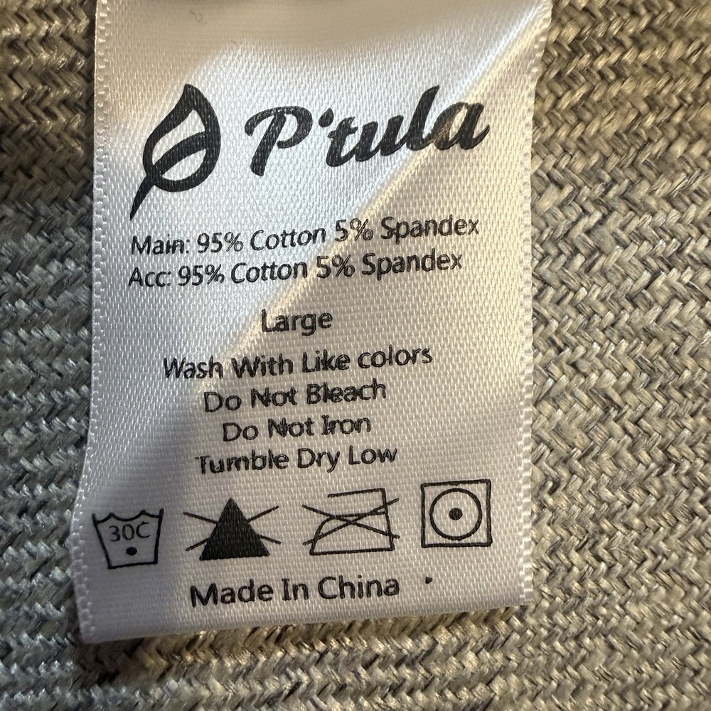 P'tula Women's XL Gray/Black Quarter Zip Hoodie - Est. in Columbus, Ohio '16 - Picture 2 of 11